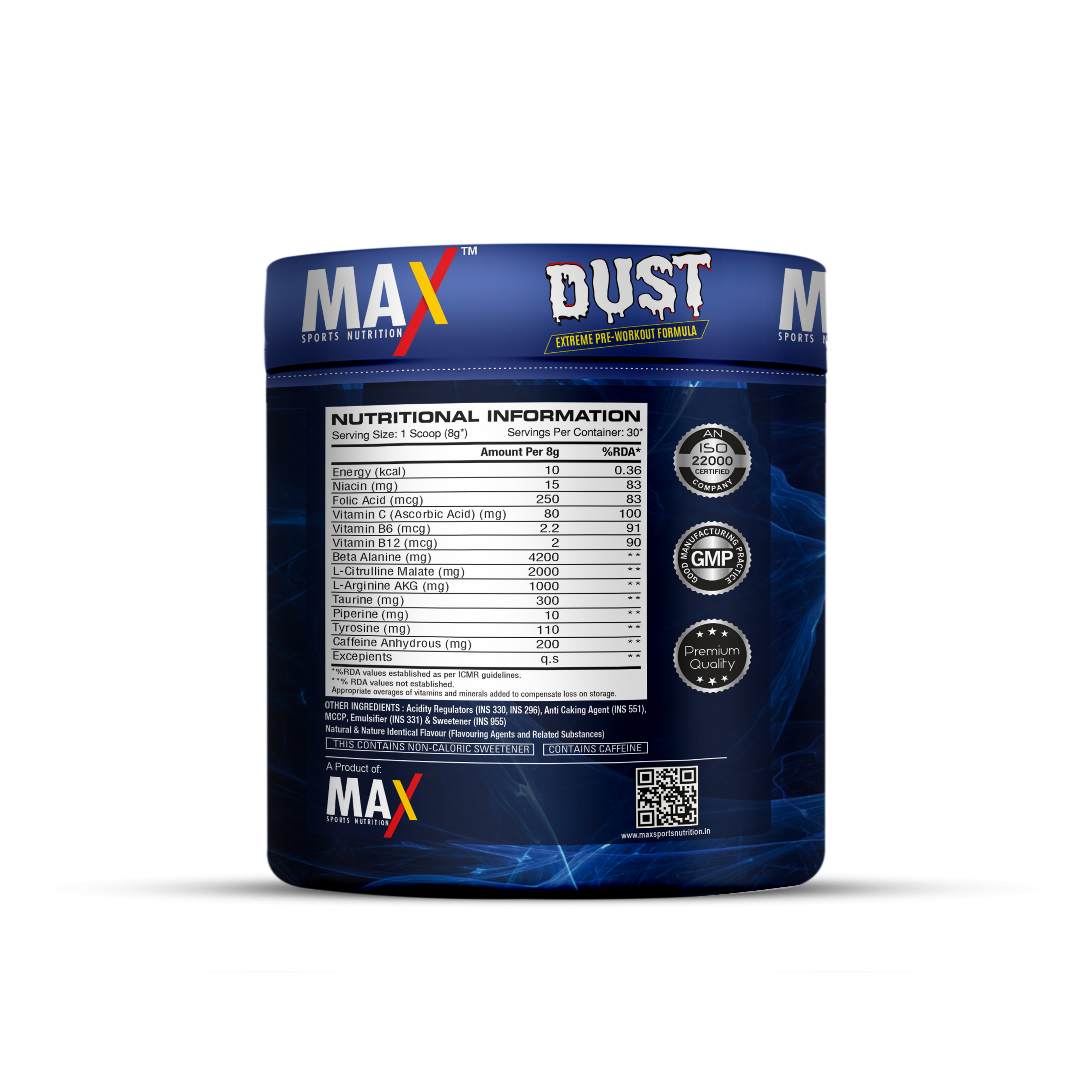 Max Sports Dust Pre Workout - Image 2