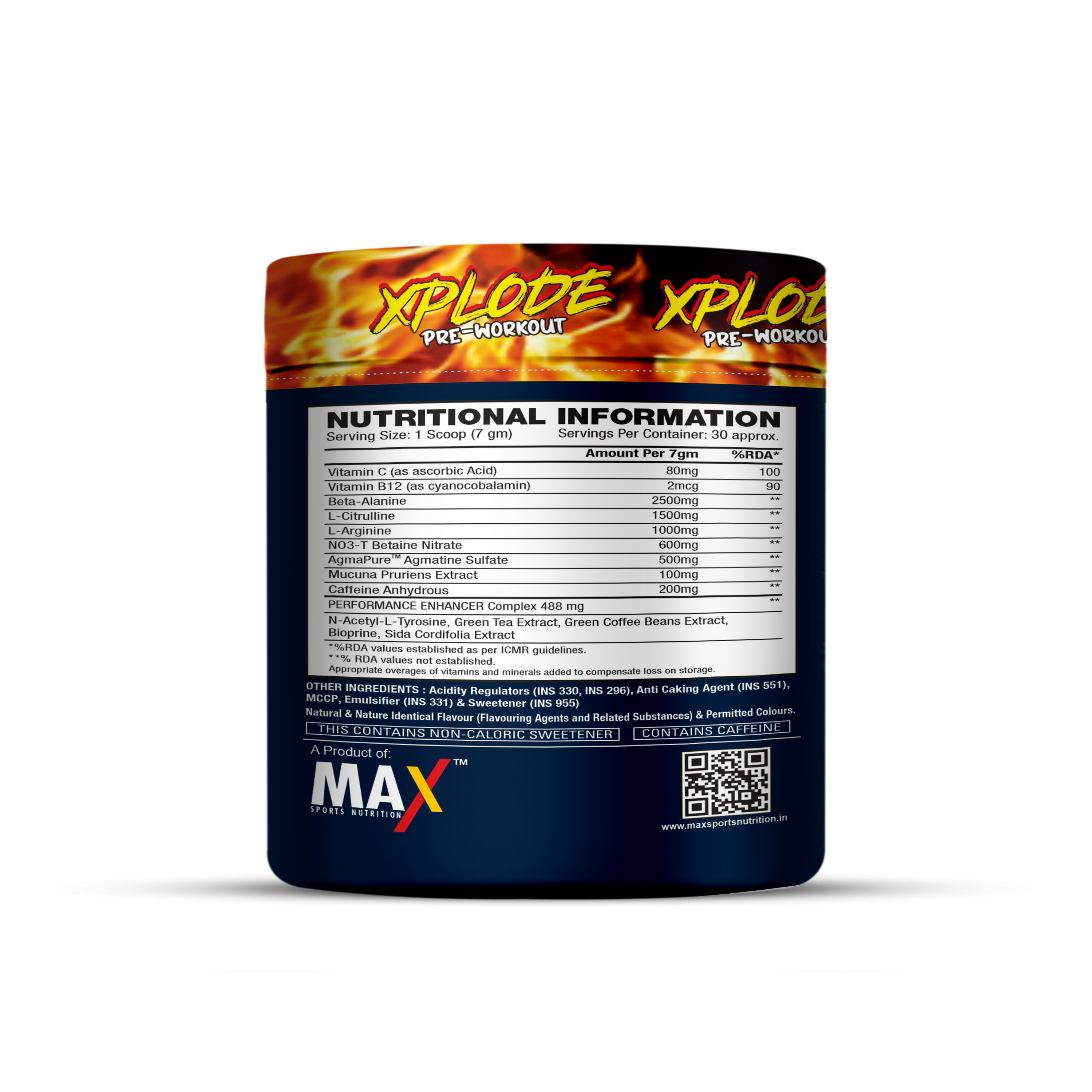 Max Sports Xplode Pre Workout - Image 2